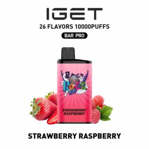 Buy IGET Bar Pro Strawberry Raspberry Flavour eCig 10K Puffs