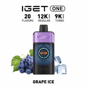 Buy IGET One Grape Ice Flavour 12000 Puffs Vape