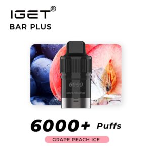 Iget Bar Plus Pod-Grape Peach Ice