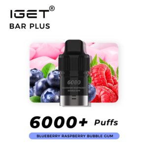 Iget Bar Plus Pod-Blueberry Raspberry Bubble Gum