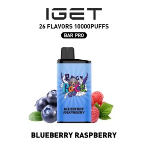 Buy IGET Bar Pro Blueberry Raspberry 10K Puffs Vaporizer, AU
