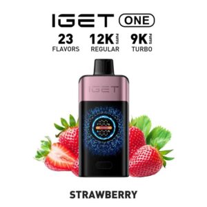 Buy IGET One Strawberry Flavour 12K Puffs Vape Online