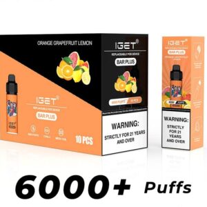 Iget Bar Plus 6000Puffs Kit-20 Packs