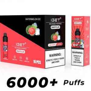 Iget Bar Plus 6000Puffs Kit-10 Pack