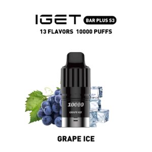 Iget Bar Plus S3 10000Puffs Pod-Grape Ice
