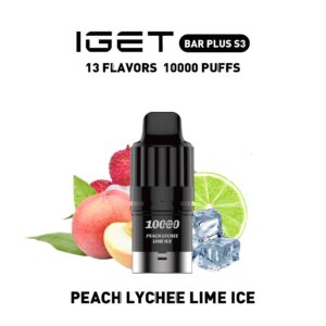 Iget Bar Plus S3 10000Puffs Pod-Peach Lychee Lime Ice
