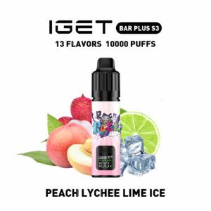 Iget Bar Plus S3 10000Puffs Kit-Peach Lychee Lime Ice