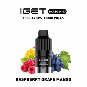 Iget Bar Plus S3 10000Puffs Pod-Raspberry Grape Mango